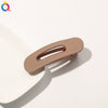 Women's Handmade Frosted Colorful Resin Duckbill Hair Clip Large Side Clip For Bangs