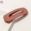 Women's Handmade Frosted Colorful Resin Duckbill Hair Clip Large Side Clip For Bangs
