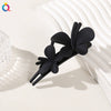 Women's Handmade Frosted Colorful Resin Duckbill Hair Clip Large Side Clip For Bangs