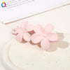 Women's Handmade Frosted Colorful Resin Duckbill Hair Clip Large Side Clip For Bangs