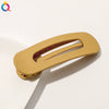 Women's Handmade Frosted Colorful Resin Duckbill Hair Clip Large Side Clip For Bangs