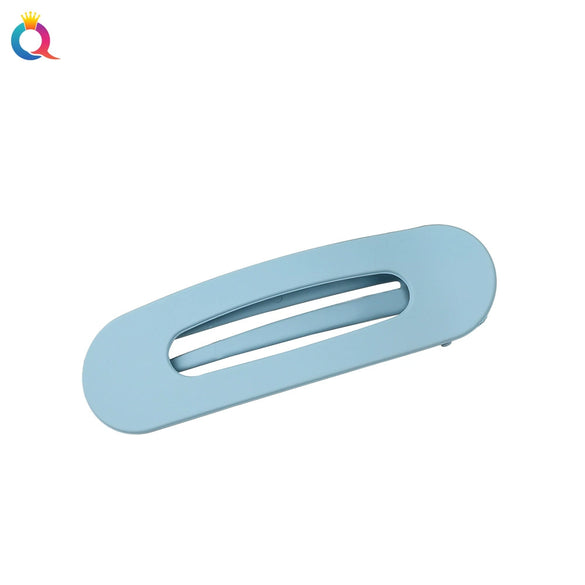 Women's Handmade Frosted Colorful Resin Duckbill Hair Clip Large Side Clip For Bangs