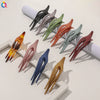 Women's Handmade Frosted Cross Duckbill Hair Clip Large Plastic Resin Hair Accessory With Simple Animalinspired Design
