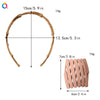 Women's Handmade Frosted Foldable Abs Resin Headband Portable Fashion Hair Accessory