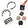 Women's Handmade Frosted Foldable Abs Resin Headband Portable Fashion Hair Accessory
