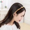 Women's Handmade Frosted Foldable Abs Resin Headband Portable Fashion Hair Accessory
