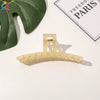 Women's Handmade Frosted Geometric Hair Claw Clip Hairpin With Simple Fashion Design For Wholesale