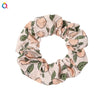 Women's Handmade Fruit Pattern Fabric Scrunchie Hair Tie Set With Avocado And Peach Designs