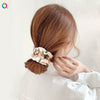 Women's Handmade Fruit Pattern Fabric Scrunchie Hair Tie Set With Avocado And Peach Designs