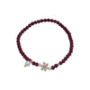 Women's Handmade Garnet Star Pattern Bracelet