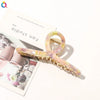 Women's Handmade Geometric Acetate Large Crossshaped Hair Claw Clip Statement Hairpin