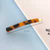 Women's Handmade Geometric Acetate Side Hair Clip Elegant Minimalist Bangs Barrette