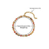 Women's Handmade Geometric Beaded Necklace With Crazy Agate Red Agate Copper And Stainless Steel