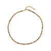 Women's Handmade Geometric Beaded Necklace With Crazy Agate Red Agate Copper And Stainless Steel