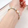 Women's Handmade Geometric Beaded Pearl Necklace And Clavicle Bracelet Accessories