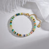 Women's Handmade Geometric Beaded Pearl Stainless Steel Bracelet