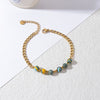 Women's Handmade Geometric Beaded Pearl Stainless Steel Bracelet