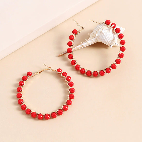 Women's Handmade Geometric Cshaped Iron Earrings Elegant Minimalist Jewelry Wholesale