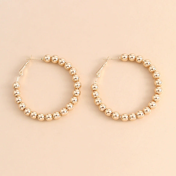 Women's Handmade Geometric Cshaped Iron Earrings Elegant Minimalist Jewelry Wholesale