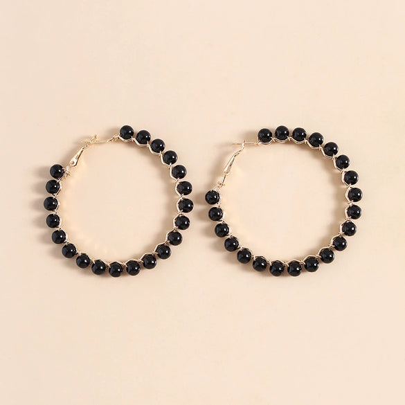 Women's Handmade Geometric Cshaped Iron Earrings Elegant Minimalist Jewelry Wholesale