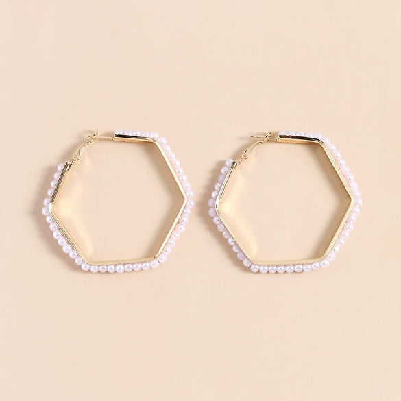 Women's Handmade Geometric Cshaped Iron Earrings Elegant Minimalist Jewelry Wholesale
