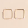 Women's Handmade Geometric Cshaped Iron Earrings Elegant Minimalist Jewelry Wholesale
