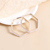 Women's Handmade Geometric Cshaped Iron Earrings Elegant Minimalist Jewelry Wholesale