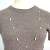 Women's Handmade Geometric Freshwater Pearl Necklace Cross Chain Style