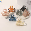 Women's Handmade Geometric Hollow Out Hair Shark Clip Simple Elegant Hair Accessory