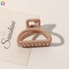 Women's Handmade Geometric Hollow Out Hair Shark Clip Simple Elegant Hair Accessory