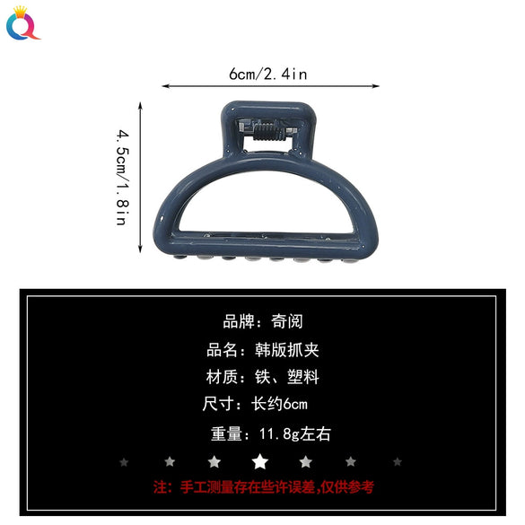 Women's Handmade Geometric Hollow Out Hair Shark Clip Simple Elegant Hair Accessory