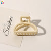 Women's Handmade Geometric Hollow Out Hair Shark Clip Simple Elegant Hair Accessory