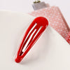 Women's Handmade Geometric Metal Water Drop Hair Clips Cute Candy Color Side Bangs Hair Accessories