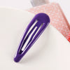 Women's Handmade Geometric Metal Water Drop Hair Clips Cute Candy Color Side Bangs Hair Accessories