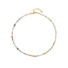 Women's Handmade Geometric Picture Stone And Copper Beaded Clavicle Necklace