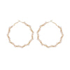 Women’s Handmade Geometric Round Metal And Pearl Statement Earrings Fashion Jewelry For Wholesale