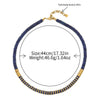 Women's Handmade Geometric Style Necklace With Lapis Lazuli Freshwater Pearl And Other Materials