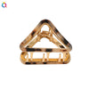 Women's Handmade Geometric Triangle Hollow Hair Clip In Acetate And Alloy Light Luxury Hair Accessory