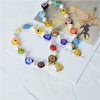 Women's Handmade Glass And Glaze Fruit Bracelet Jewelry With Small Flower Design And Colorful Summer Style