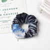 Women's Handmade Gradient Fabric Scrunchie Hair Tie With Zipper Detail Fashion Ponytail Hair Accessory Wholesale