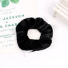 Women's Handmade Gradient Fabric Scrunchie Hair Tie With Zipper Detail Fashion Ponytail Hair Accessory Wholesale