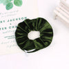 Women's Handmade Gradient Fabric Scrunchie Hair Tie With Zipper Detail Fashion Ponytail Hair Accessory Wholesale