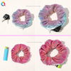 Women's Handmade Gradient Fabric Scrunchie Hair Tie With Zipper Detail Fashion Ponytail Hair Accessory Wholesale