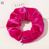 Women's Handmade Gradient Fabric Scrunchie Hair Tie With Zipper Detail Fashion Ponytail Hair Accessory Wholesale