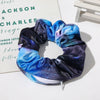 Women's Handmade Gradient Fabric Scrunchie Hair Tie With Zipper Detail Fashion Ponytail Hair Accessory Wholesale