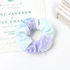 Women's Handmade Gradient Fabric Scrunchie Hair Tie With Zipper Detail Fashion Ponytail Hair Accessory Wholesale