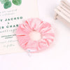 Women's Handmade Gradient Fabric Scrunchie Hair Tie With Zipper Detail Fashion Ponytail Hair Accessory Wholesale
