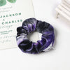 Women's Handmade Gradient Fabric Scrunchie Hair Tie With Zipper Detail Fashion Ponytail Hair Accessory Wholesale