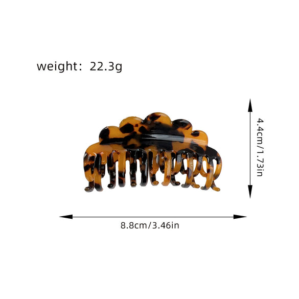 Women's Handmade High Sense Geometric Acetic Acid Hair Grab Clip