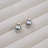 Women's Handmade Imitation Pearl Geometric Fresh Style Earrings And Pendant Necklace